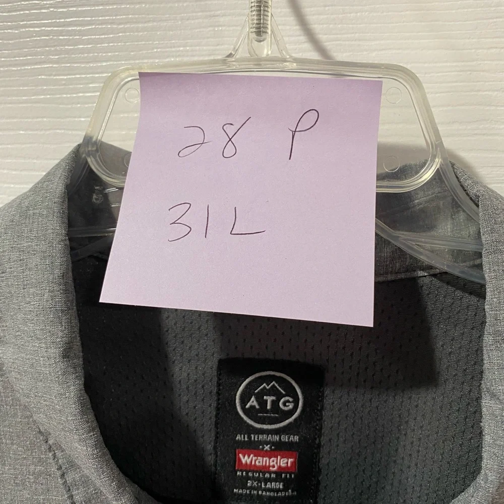 Wrangler ATG men’s shirt, gray size XXL, good condition - Picture 3 of 8